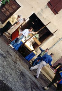 25 septembre 1999 : les cloches sur le char 25 septembre 1999 : les cloches sur le char