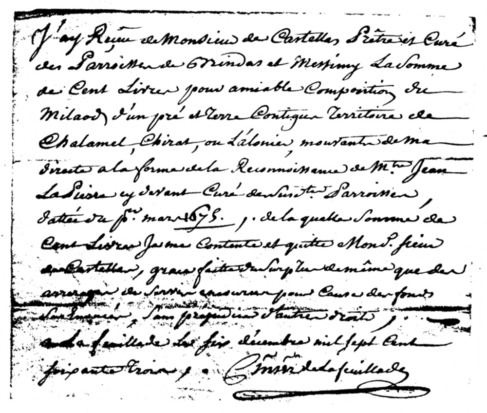 Règlement du 6 décembre 1763