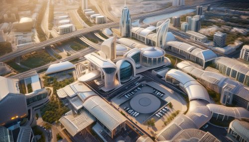 Bourg de Brindas du futur, imaginé par Adobe Firefly (IA générative)