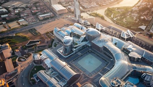 Bourg de Brindas du futur, imaginé par Adobe Firefly (IA générative)