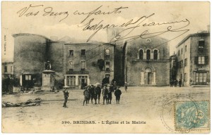 1905_Brindas_Eglise_Mairie_Enfants 